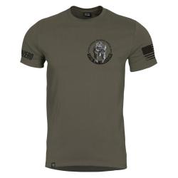 T-shirt Pentagon Ageron Vis et Honor coton 190 g/m&sup2; - RAL7013 / 2XL