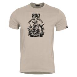 T-shirt Pentagon T-Rex imprim&eacute; en coton fil&eacute; - Kaki / L