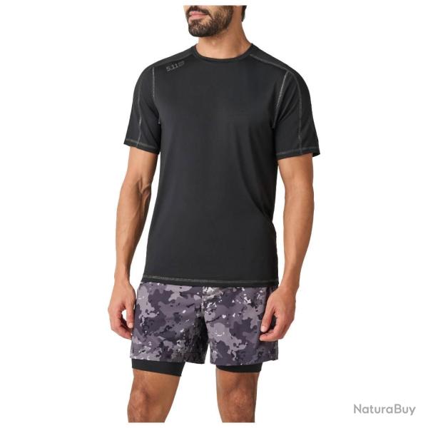 T-shirt Performance 5.11 Tactical en maille anti-odeur - Noir / M / Regular