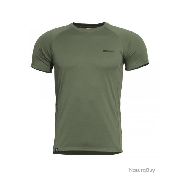 T-shirt technique Pentagon Bodyshock MK2 en polyester s�chage - Vert Olive / XL