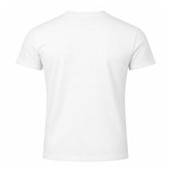 T-shirt uni 100% coton peign&eacute; 180 g/m&sup2; manches courtes - Blanc / XL