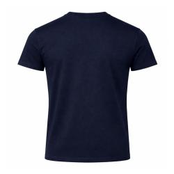 T-shirt uni 100% coton peign&eacute; 180 g/m&sup2; manches courtes - Bleu marine / L