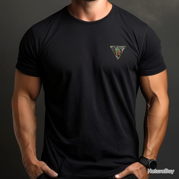 T-shirt uni Patrol Equipement brod� 2e REP coton peign� - Autre / M