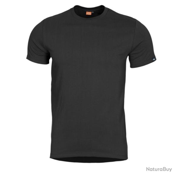 T-shirt uni Pentagon Ageron en coton fil� � l'anneau 190 g/m� - Noir / L