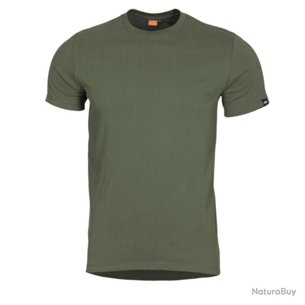 T-shirt uni Pentagon Ageron en coton fil� � l'anneau 190 g/m� - Vert olive / S