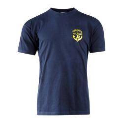 Tee-shirt Ares 100% coton col rond pour le service courant - Bleu marine / XXL