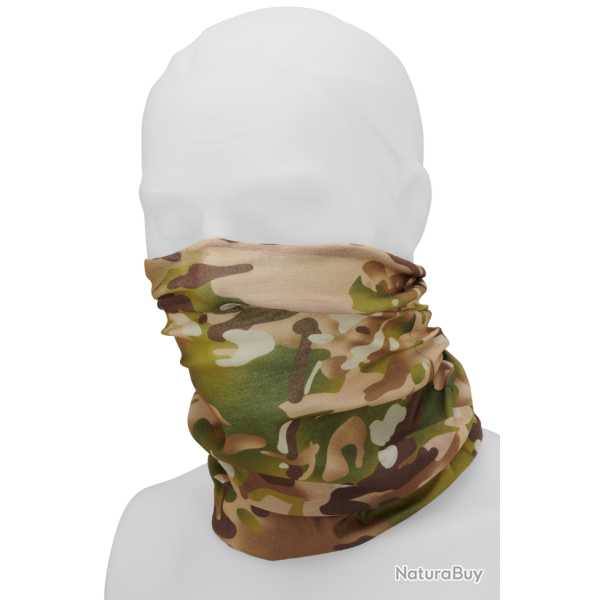 Tour de cou Brandit multifonction en polyester sans couture - Tactical Camo