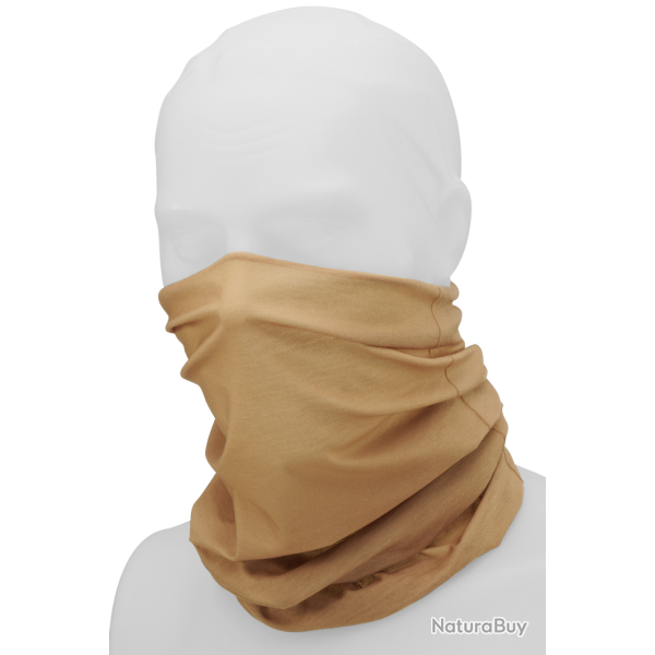 Tour de cou Brandit multifonction en polyester sans couture - Camel