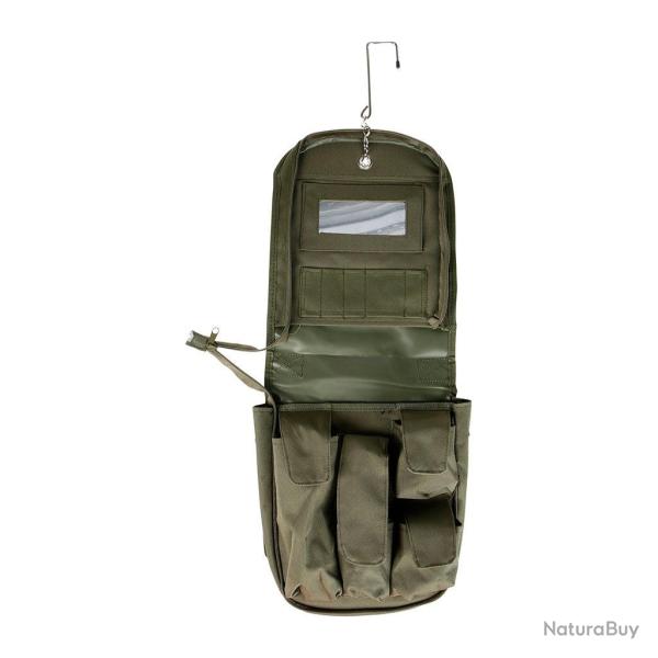 Trousse de toilette Ares TTOPS grand mod�le � 12 poches - Kaki