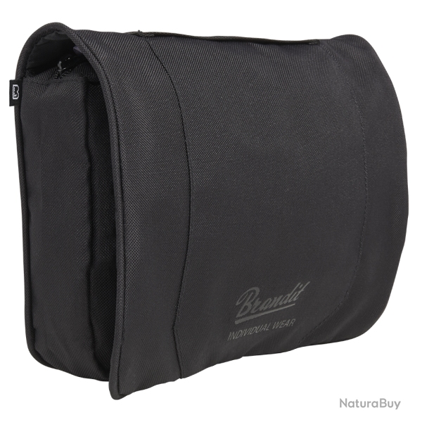 Trousse de toilette Brandit Large d�pliante miroir amovible - Noir