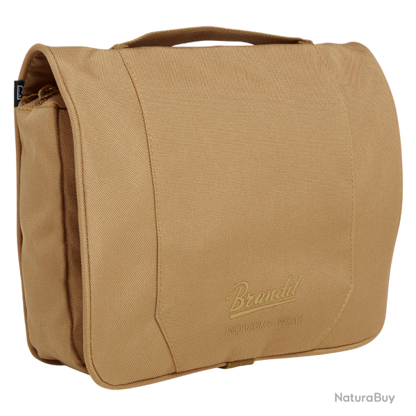 Trousse de toilette Brandit Large d�pliante miroir amovible - Camel