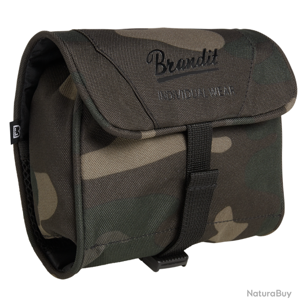 Trousse de toilette Brandit Medium d�pliante miroir amovible - Dark Camo