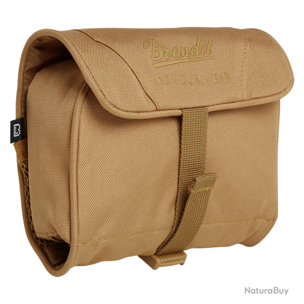 Trousse de toilette Brandit Medium d�pliante miroir amovible - Camel