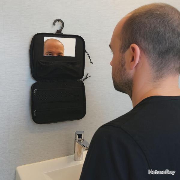 Trousse de toilette suspendue OPEX polyester 600D avec miroir - Autre