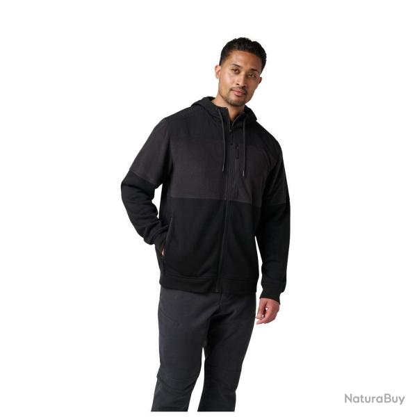 Veste Adhere 5.11 Tactical hybride � capuche d�perlante - Noir / M / Regular