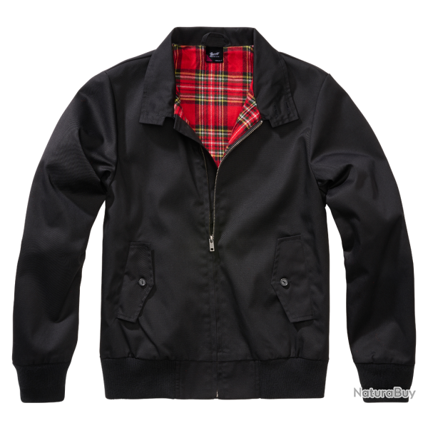 Veste Brandit Lord Canterbury coupe femme � motif tartan - Noir / 2XL