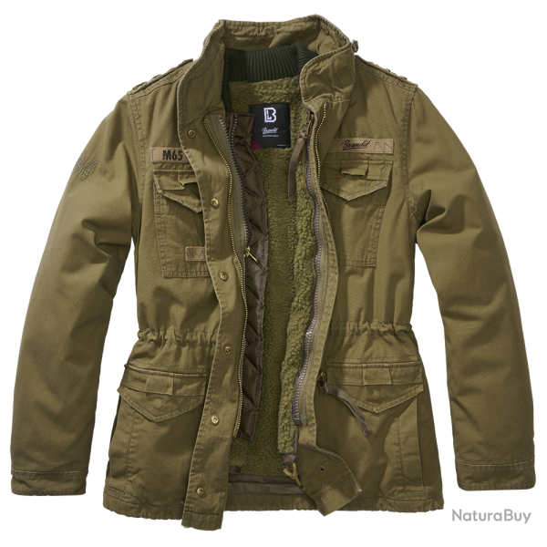 Veste Brandit M65 Giant coupe femme en coton - Vert olive / 5XL