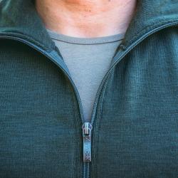 Veste chaude Artica Trek laine M&eacute;rinos 400 g/m&sup2; col montant - Vert / M