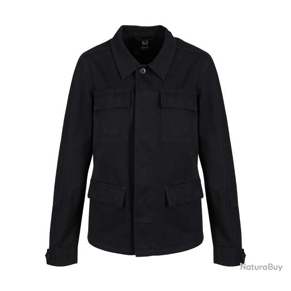 Veste chemise Brandit BDU coupe femme en serg� de coton - Noir / S