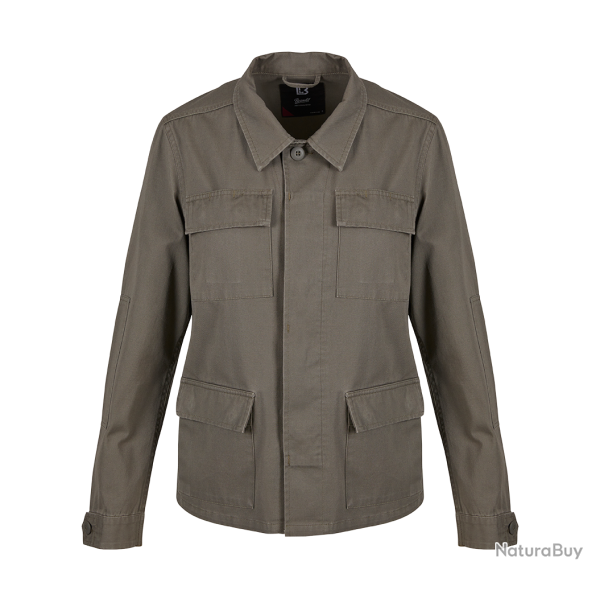 Veste chemise Brandit BDU coupe femme en serg� de coton - Vert olive / L