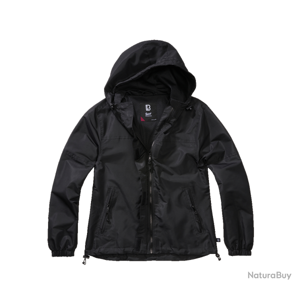 Veste coupe-vent Brandit coupe femme doublure filet respirante - Noir / 3XL