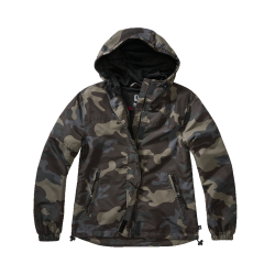 Veste coupe-vent Brandit coupe femme doublure filet respirante - Dark Camo / XS