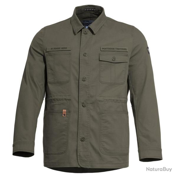 Veste de combat Pentagon Rogue Hero en twill coton-polyester - Gris cendr� / XS