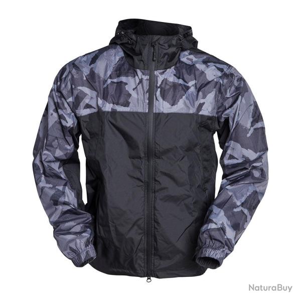 Veste de pluie Ares coupe-vent respirant � fermetures �tanches - Noir / XS