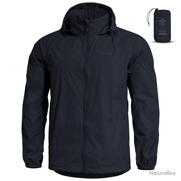 Veste de pluie homme Pentagon Cloudburst compactable nylon - Bleu nuit / M