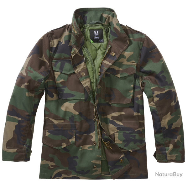 Veste enfant Brandit M65 Classic polycoton d�perlant - Woodland / 170/176 cm