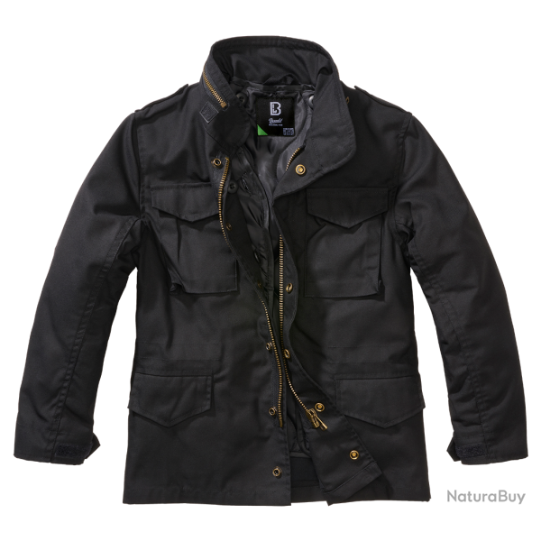 Veste enfant Brandit M65 Classic polycoton d�perlant - Noir / 134/140 cm