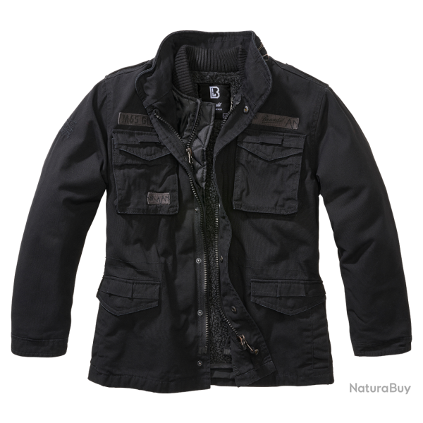 Veste enfant Brandit M65 Giant coton doublure amovible six - Noir / 158/164 cm