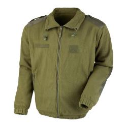 Veste polaire Ares 400 g/m&sup2; polyester renforts aux coudes - Kaki / L