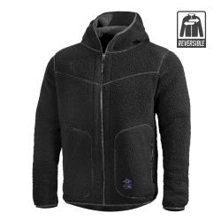 Veste polaire Pentagon Ianos Sherpa r&eacute;versible - Noir / Gris loup / 2XL