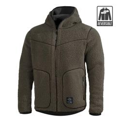 Veste polaire Pentagon Ianos Sherpa r&eacute;versible - RAL7013 / Noir / L