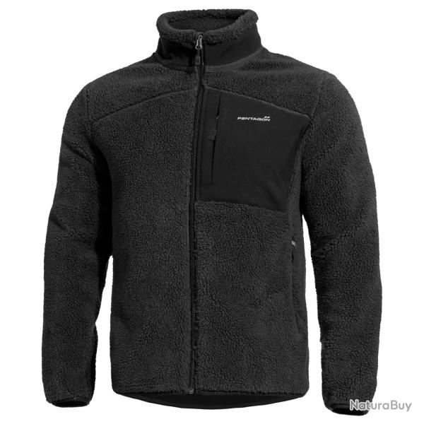 Veste polaire Pentagon Summit Sherpa en polyester haut - Noir / S