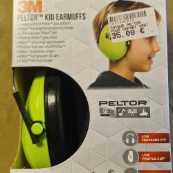 Casque anti-bruits pour enfant PELTOR Kid vert - HILMAR SUPER DESTOCK !!!