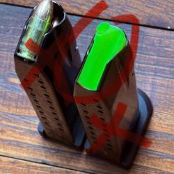 CZ 75 / shadow SP01 lot de 2 Planchettes &eacute;l&eacute;vatrices fluo M3D