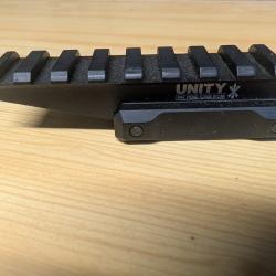 Rehausse / Montage optique tactique type Unity Tactical - Noir