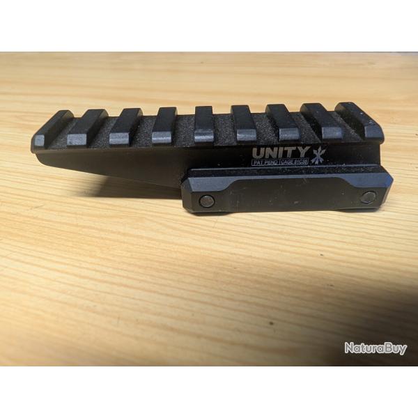 Rehausse / Montage optique tactique type Unity Tactical - Noir