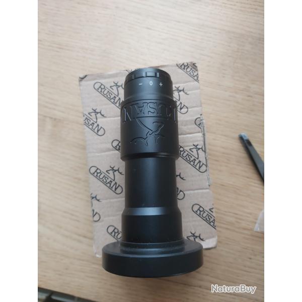 Oculaire RUSAN 3X avec connexion MAR pour dispositif de vision nocturne ou clip-on.