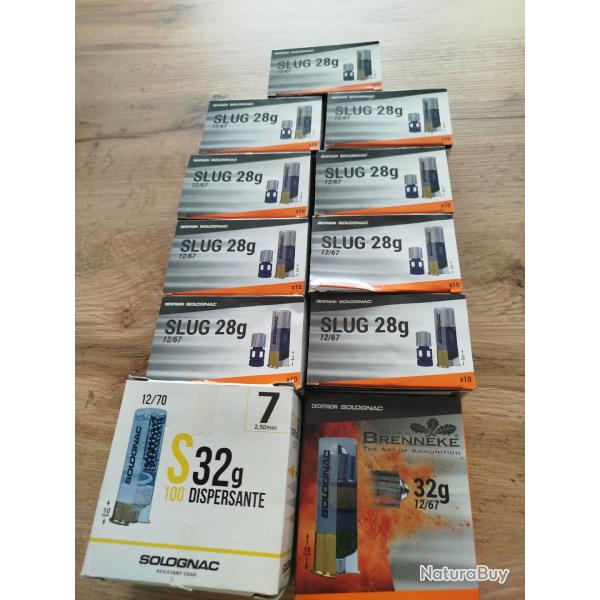 Lot de cartouche calibre 12