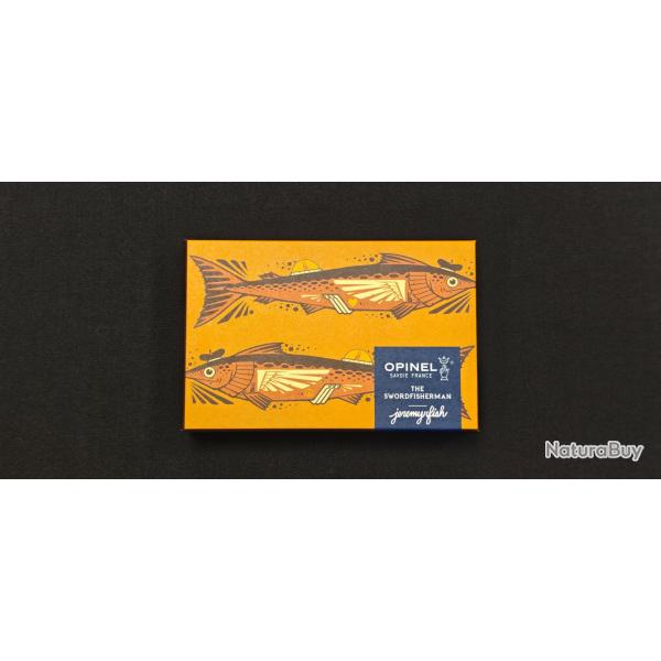Opinel N�08 Jeremy Fish - The Swordfisherman - Couteau Pliant �dition Limit�e 2026 - 7000 exemplaire