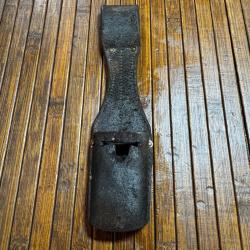 GOUSSET CUIR NOIR PORTE BA&Iuml;ONNETTE