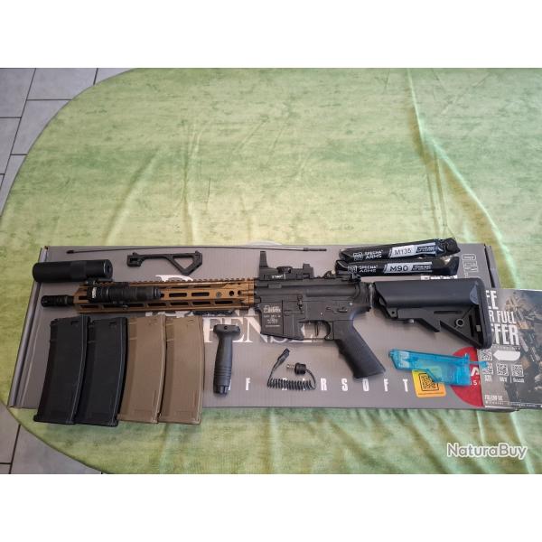Pack id�al pour d�butant airsoft Fusil RIS III SA-C28 Core Gen2 HAL ETU AEG Specna Arms DD