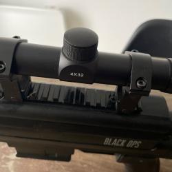 Carabine Black OPS Sniper Tactical 4,5mm 20 Joules