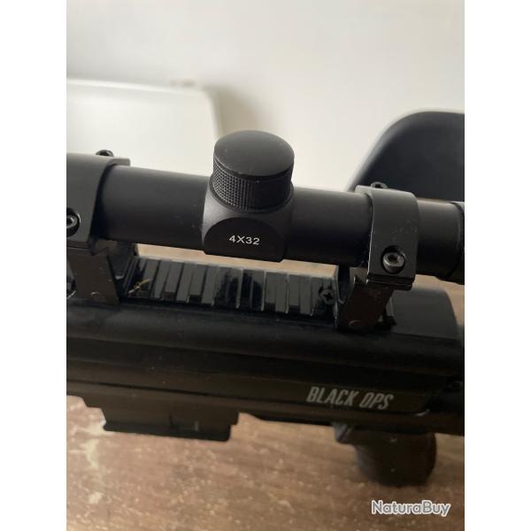 Carabine Black OPS Sniper Tactical 4,5mm 20 Joules