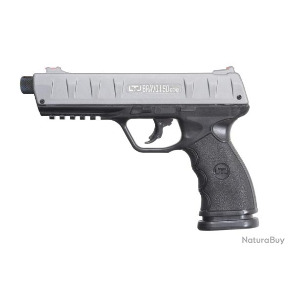 Pistolet Defense 19 Joules LTL Bravo Gen 2 Metal Slide Balles Caoutchouc Cal 50