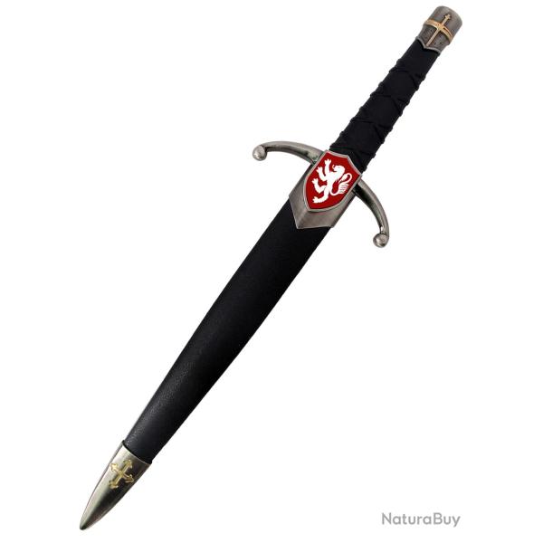 Dague d'ornement Decore heaume templier   de 39 cm