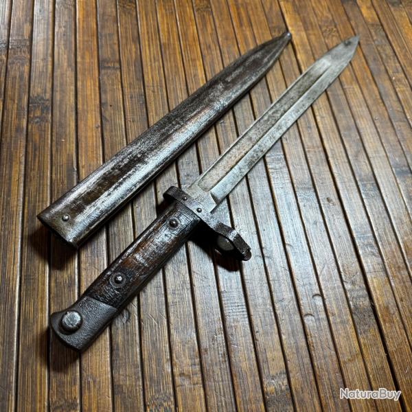 Ba�onnette austro-hongroise 1895 - rare variation pour � troupes techniques � - fabrication F.G.G.Y